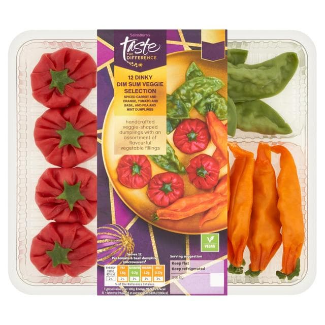 Sainsbury's Dinky Dim Sum Veggie Selection, Taste the Difference x12 240g - gallery image 2