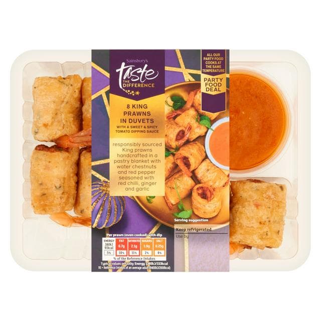 Sainsbury's King Prawns in Duvets, Taste the Difference x8 230g - gallery image 3