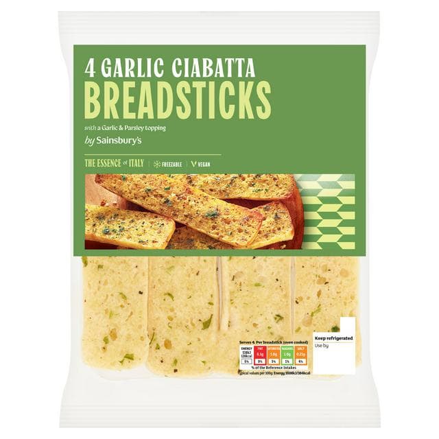 Sainsbury's Ciabatta Breadsticks 135g - gallery image 1