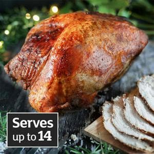 Sainsbury's Large Fresh British Basted Turkey Crown 2.5-4.5kg