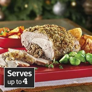 Sainsbury's Fresh Turkey Thigh Joint with a Pork, Plum & Prune Stuffing Topped with a Crumble Style Crumb 850g