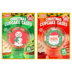 Cake Décor 25 x Christmas Cupcake Cases