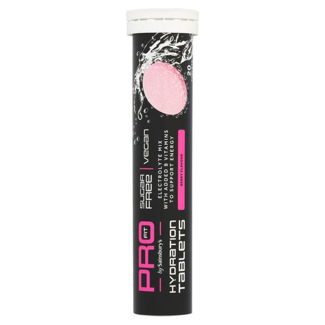 Sainsbury's Pro Fit Berry Flavour Hydration Tablets x20 - gallery image 1