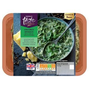 Sainsbury's Creamed Spinach, Taste the Difference 250g