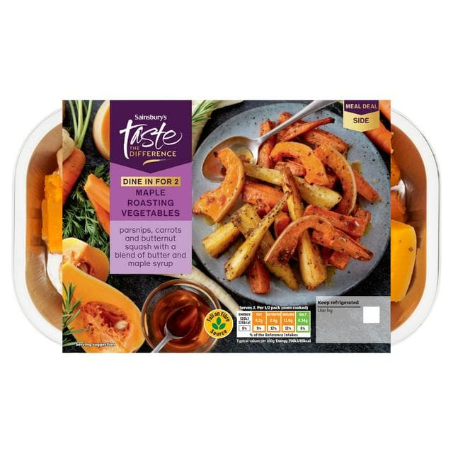 Sainsbury's 365g Maple Roasting Vegetables,Taste the Difference - gallery image 1