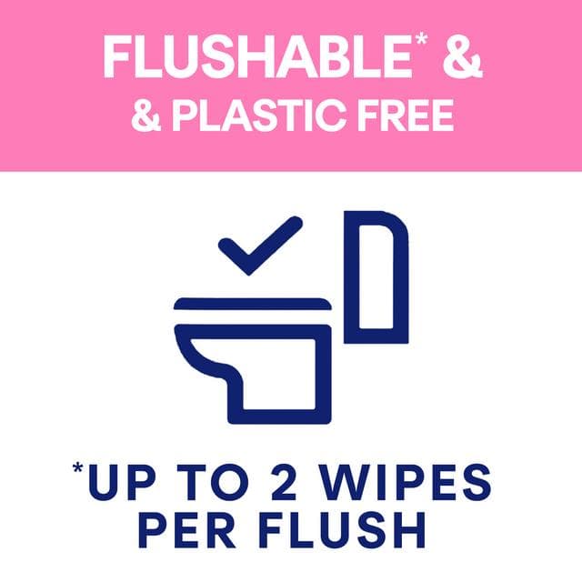 Andrex Fresh & Sensitive Flushable Moist Toilet Tissue Wipes Quad Pack 4x30 - gallery image 2