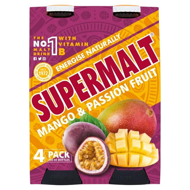 Supermalt Mango & Passionfruit 4x330ml - gallery image 1