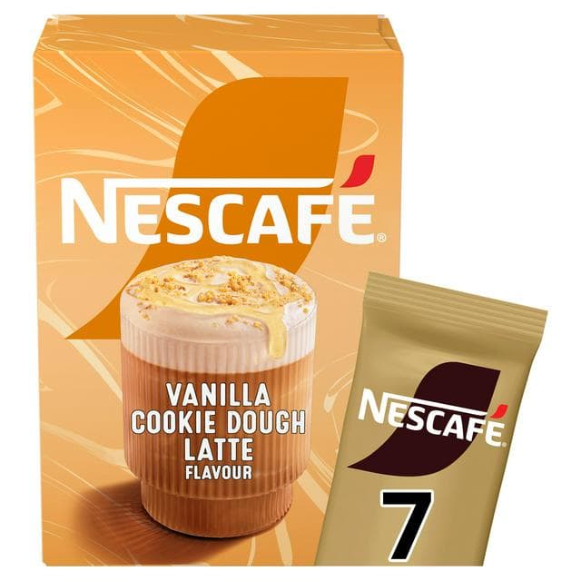 Nescafé 7 x 19.5g Vanilla Cookie Dough Latte Sachets - gallery image 1