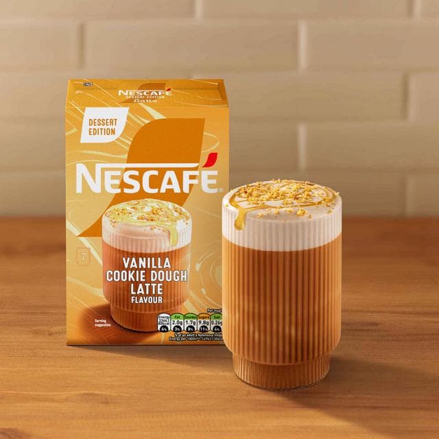 Nescafé 7 x 19.5g Vanilla Cookie Dough Latte Sachets - gallery image 6