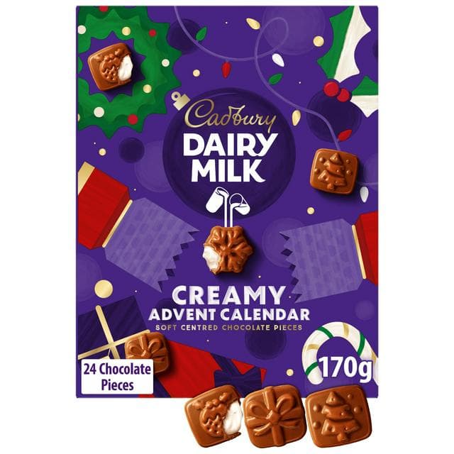 Cadbury Dairy Milk Chocolate Creamy Christmas Advent Calendar 170g - gallery image 1