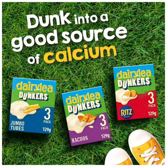 Dairylea Dunkers 3 x 41g Jumbo Tubes Multipack Cheese Snacks - gallery image 2
