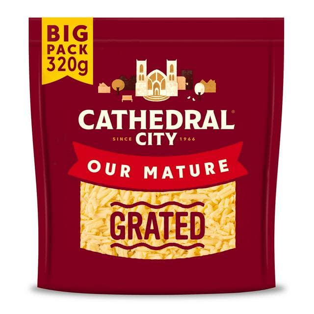 Cathedral City Grated Mature Cheddar Cheese 320g - gallery image 1