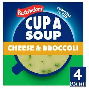 Batchelors Cup a Soup Cheese & Broccoli Sachets x4 92g