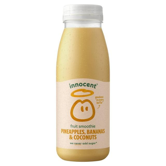 Innocent 250ml Pineapples, Bananas & Coconuts Smoothie - gallery image 1