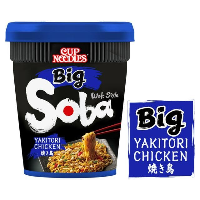 Nissin Yakitori Chicken Big Wok Style Soba Cup Noodles 113g - gallery image 1