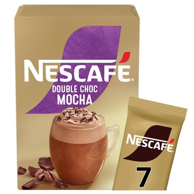 Nescafe Double Choc Mocha Instant Coffee Sachets x7 146.3g - gallery image 1