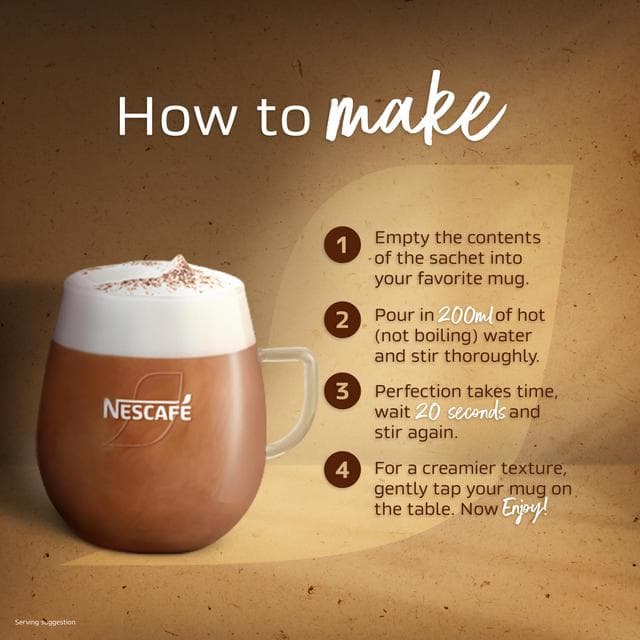 Nescafe Double Choc Mocha Instant Coffee Sachets x7 146.3g - gallery image 5