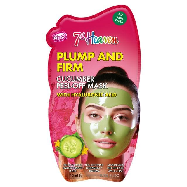 7th Heaven Plump & Firm Cucumber Peel Off Mask with Hyaluronic Acid 10ml - gallery image 1