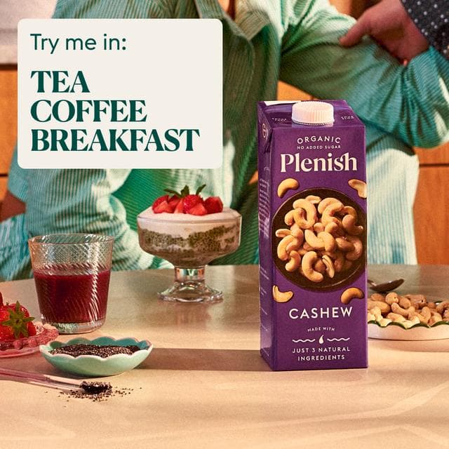 Plenish 1L Long Life Dairy Free Organic Cashew Drink - gallery image 4
