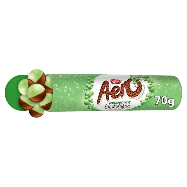 Aero 70g Bubbles Peppermint Chocolate Giant Tube - gallery image 1