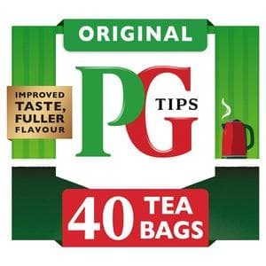 PG Tips Original Black Tea Bags x40
