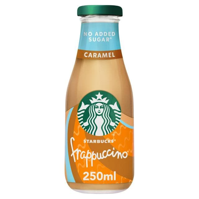 Starbucks Frappuccino Caramel Flavoured Milk Iced Coffee No Added Sugar 250ml - gallery image 1