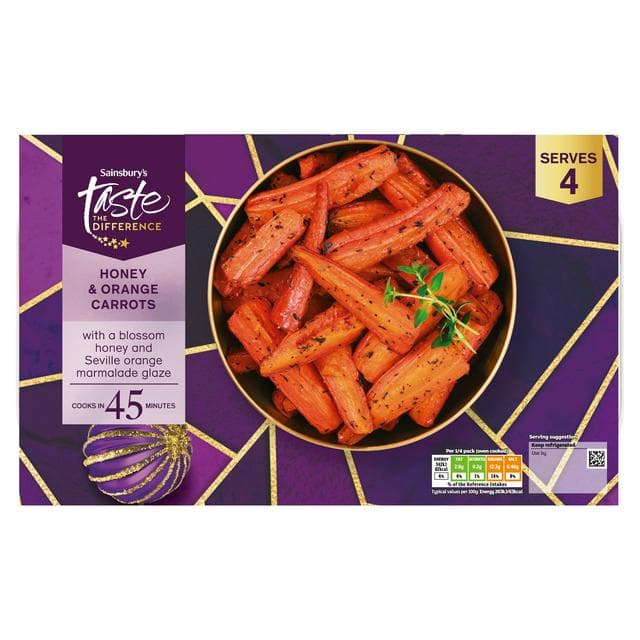 Sainsbury's Honey & Orange Glazed Carrots, Taste the Difference 600g - gallery image 1