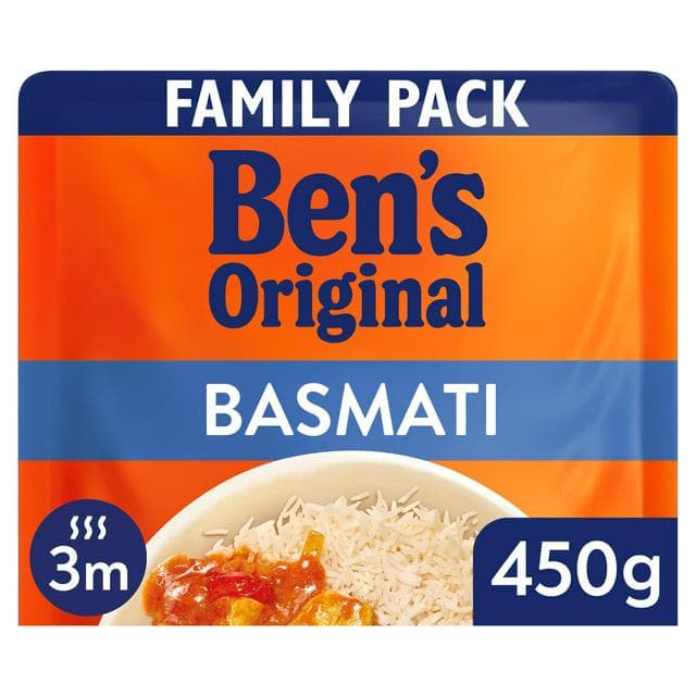 Bens Original Basmati Microwave Rice Family Pack 450g - gallery image 1