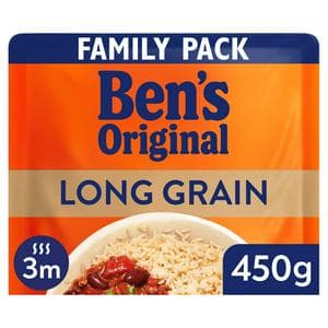 Bens Original Long Grain Microwave Rice Family Pack 450g