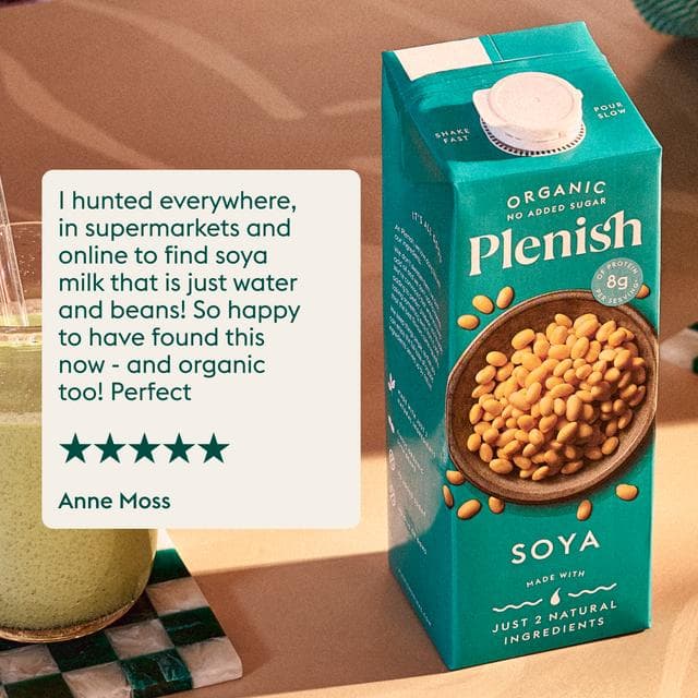 Plenish 1L Long Life Dairy Free Organic Soya Drink - gallery image 5