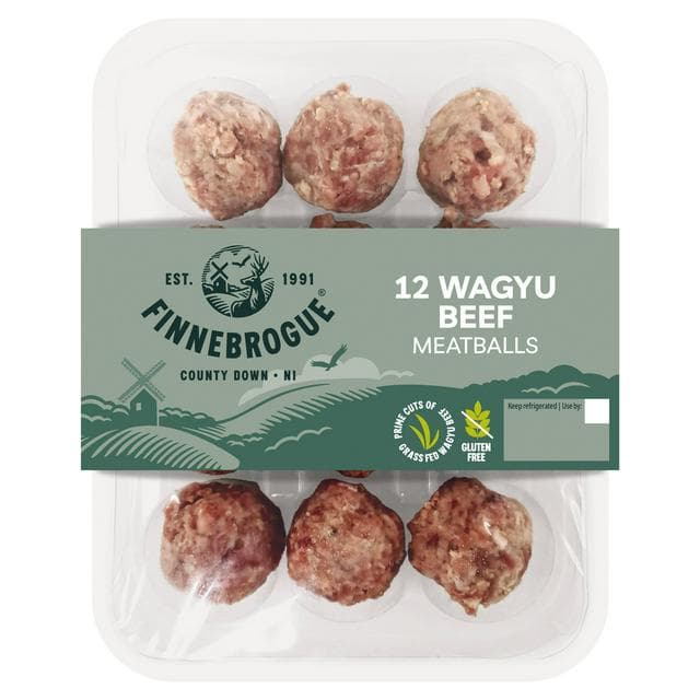Finnebrogue Wagyu Beef Meatballs x12 300g - gallery image 1