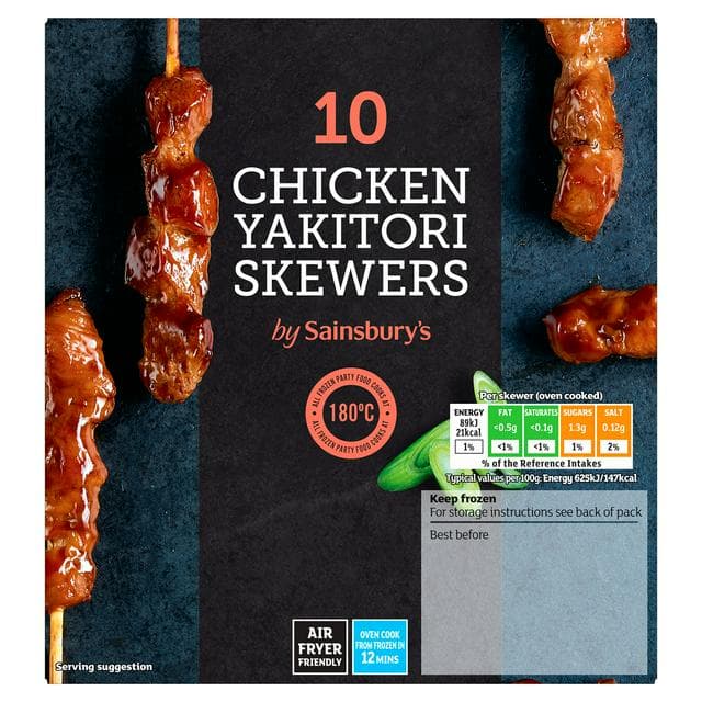Sainsbury's Chicken Yakitori Skewers x10 180g - gallery image 1