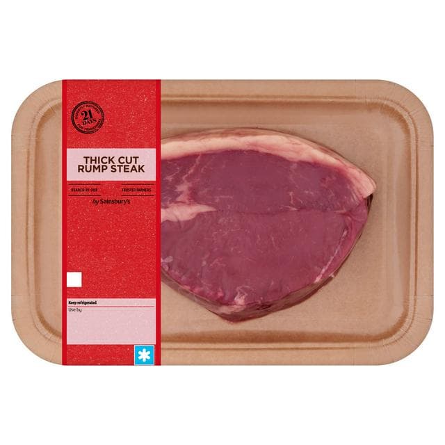 Sainsbury's British or Irish Beef 21 Day Matured Thick Cut Rump Steak 400g - gallery image 1