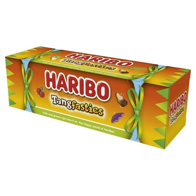 Haribo Tangfastics 120g Fruit & Cola Flavour Fizzy Jelly & Foam Sweets Gift Tube - gallery image 1