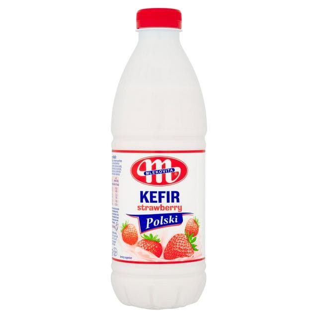 Mlekovita Strawberry Kefir 1kg - gallery image 1