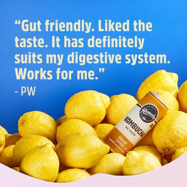 Remedy Kombucha Ginger Lemon 700ml - gallery image 3