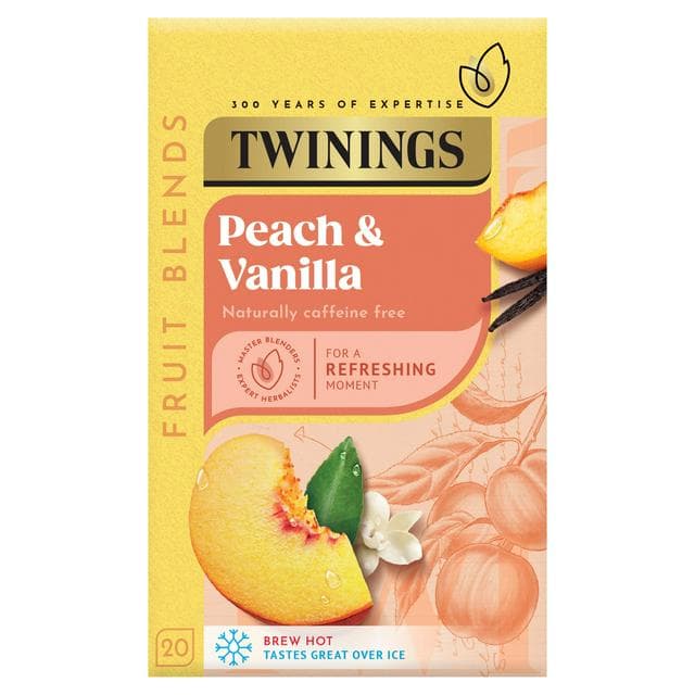 Twinings Peach Cooler Tea Bags x20 30g - gallery image 1