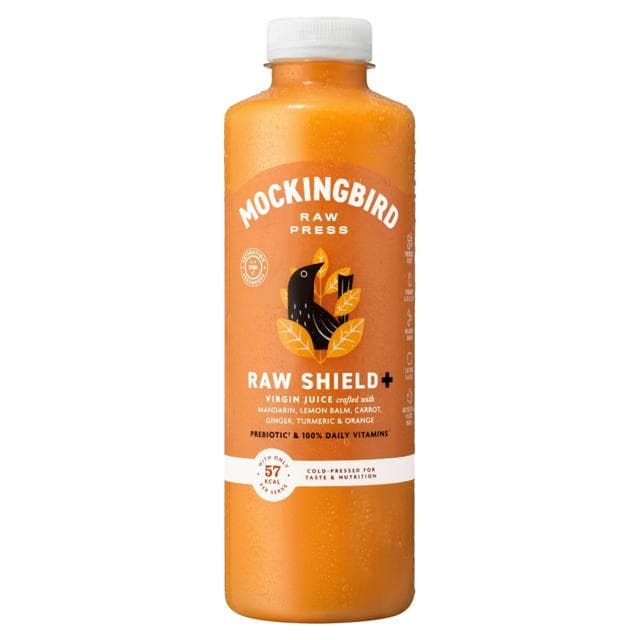 Mockingbird Raw Press 750ml Raw Shield, Carrot, Orange, Ginger with Vitamins Blend - gallery image 1