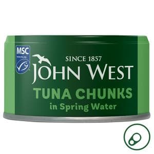 John West 125g MSC Tuna Chunks in Spring Water (102g Drained)