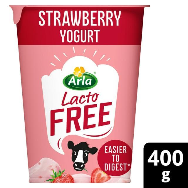 Arla Lactofree Strawberry Yogurt 400g - gallery image 1