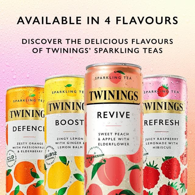 Twinings 250ml Refresh Juicy Raspberry Lemonade with Hibiscus Sparkling Tea - gallery image 6