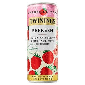 Twinings 250ml Refresh Juicy Raspberry Lemonade with Hibiscus Sparkling Tea