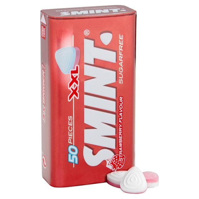 Smint XXL Sugarfree Strawberry Flavour Mints Pieces x50 35g - gallery image 2
