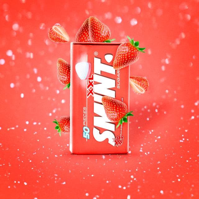 Smint XXL Sugarfree Strawberry Flavour Mints Pieces x50 35g - gallery image 4