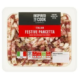 Sainsbury's Inspired to Cook 120g Italian Festive Pancetta, Taste the Difference
