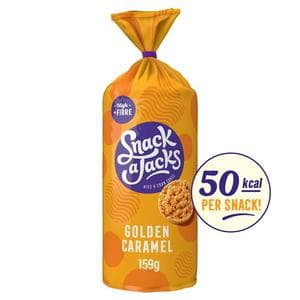 Snack a Jacks Jumbo Caramel Rice Cakes 159g