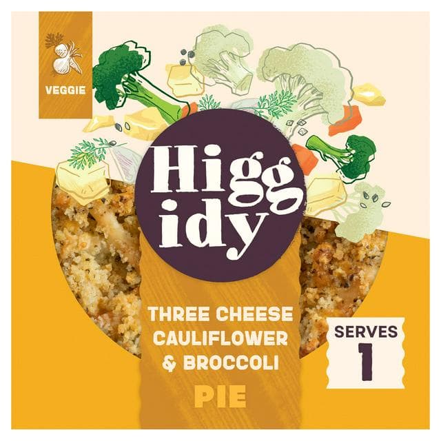 Higgidy Three Cheese Cauliflower & Broccoli Pie with Garlic & Thyme Crumb 200g - gallery image 1