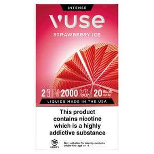 Vuse 2 ePod Pod Intense Strawberry Ice 20mg