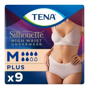 TENA Silhouette Incontinence Pants Cream M Pack x9