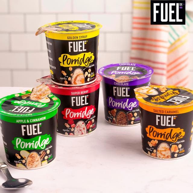 FUEL 10K High Protein Golden Syrup Porridge Oat Cereal Pot 70g - gallery image 3